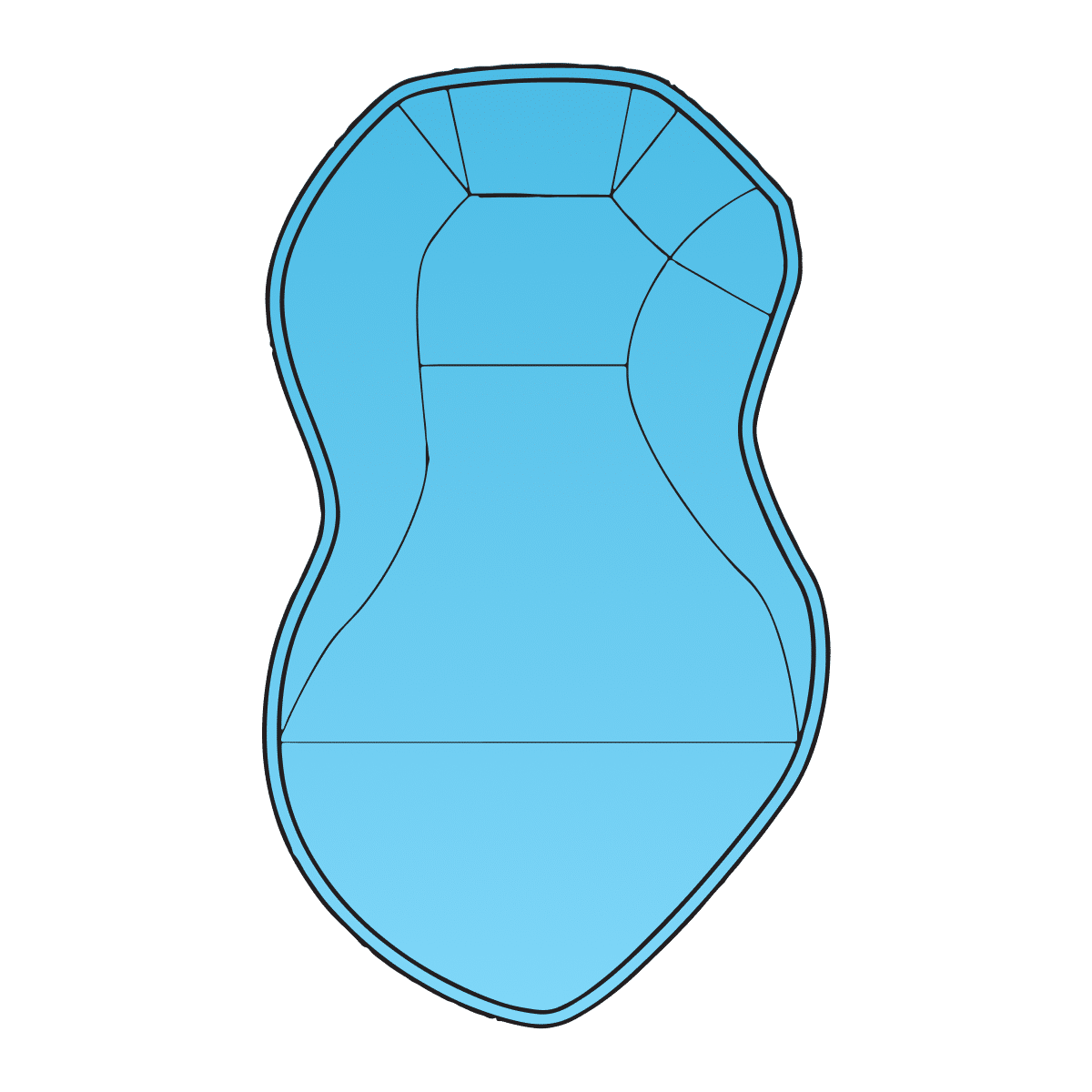 Coral inground pool from TN Pools