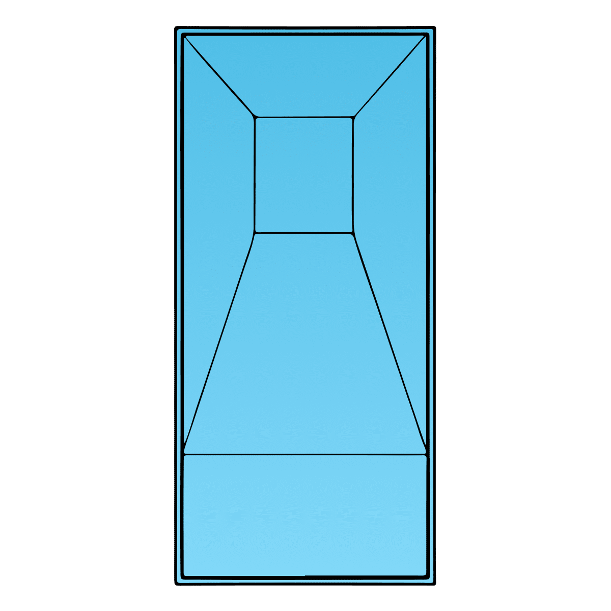 Rectangle 90 Degree inground pool from TN Pools