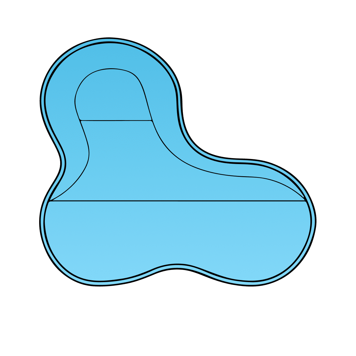 Lagoon inground pool from TN Pools