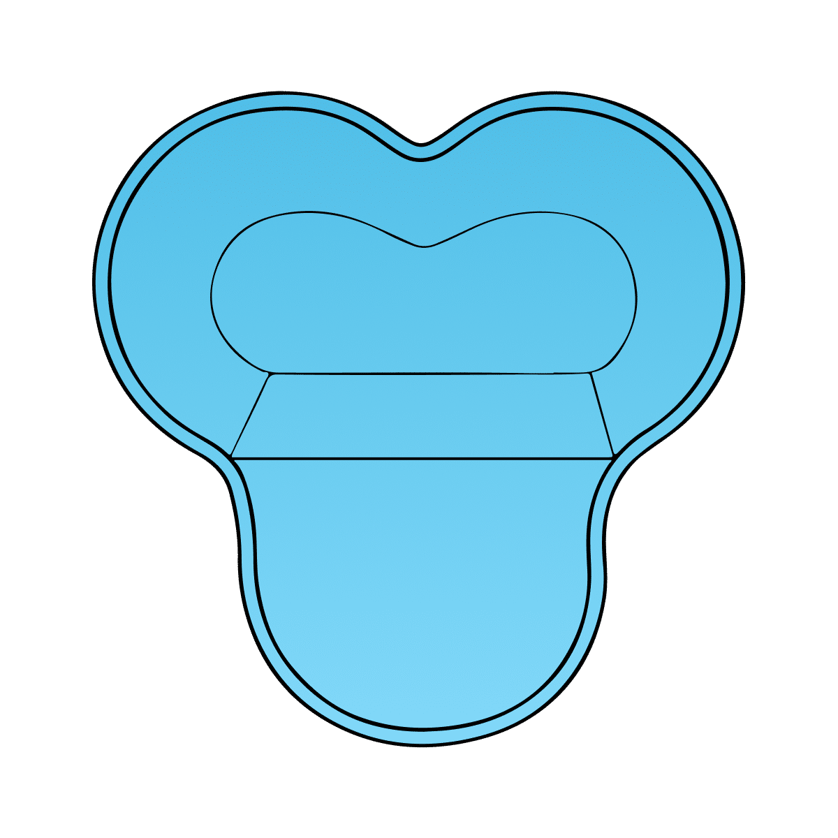 Cloverleaf inground pool from TN Pools
