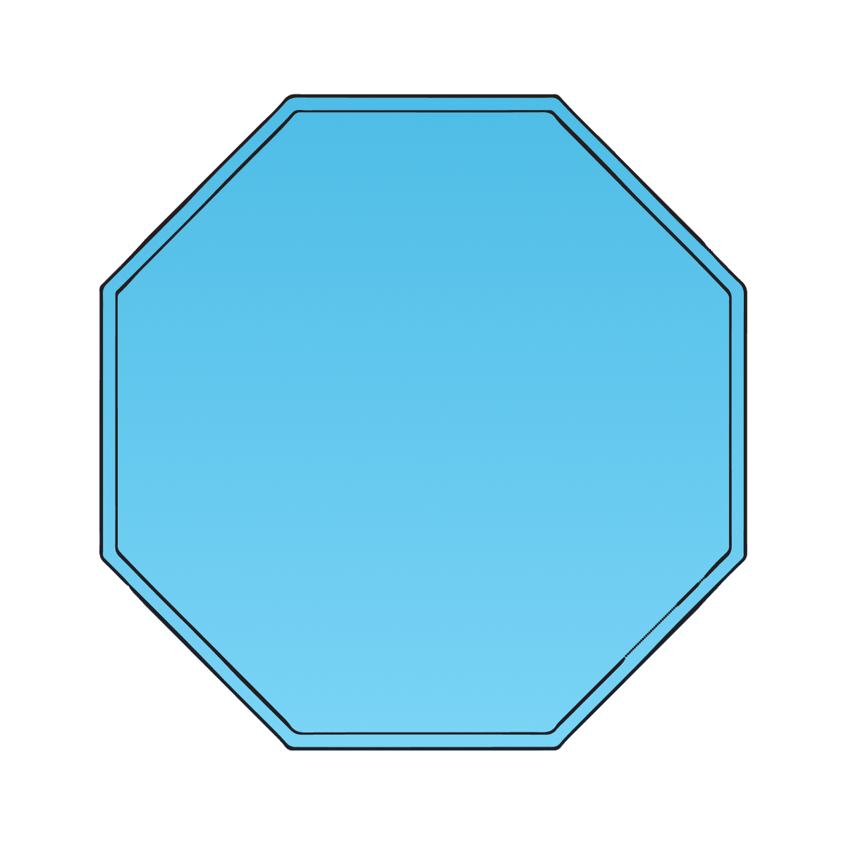 Octagon inground pool from TN Pools